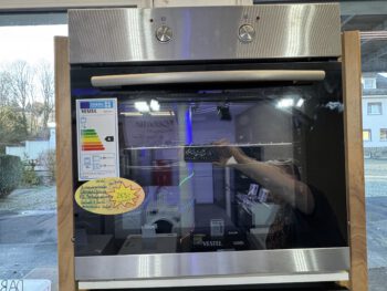 Vestel Einbaubackofen autark Edelstahl 65L versenkbare Knebel Energie A