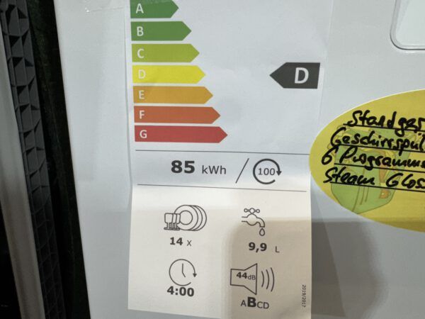 Beko Standgeschirrspüler unterbaubar in weiß, 60cm breit Energie D – Bild 4