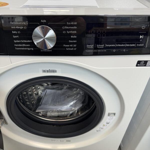 HiSense Waschautomat 9KG 1400U/min WiFi Heißdampf Fernsteuerung EEK A – Bild 2
