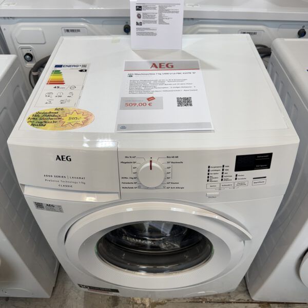 AEG 6000 Series Lavamat 7KG 1400U/min Protex Schontrommel EEK:A