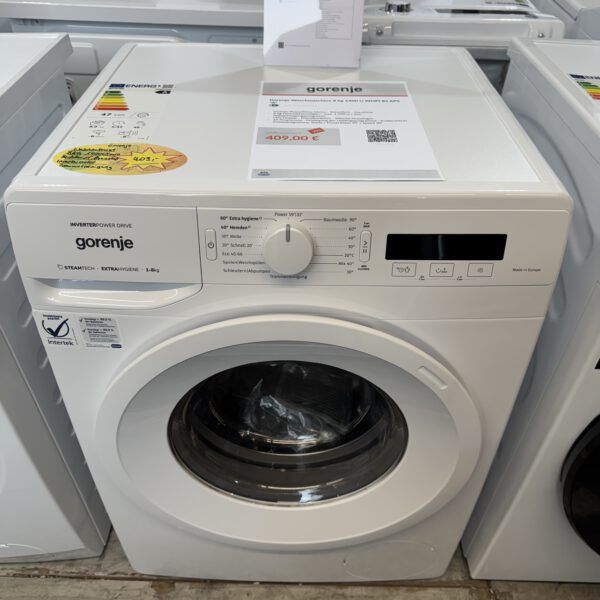 Gorenje Waschmaschine 8KG 1400U/min Heißdampf PowerWash Trommelreinigung EEK:A
