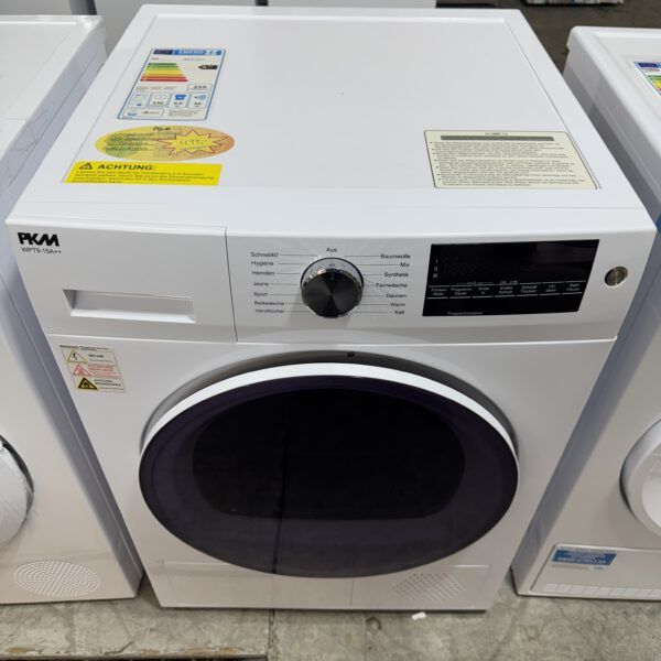 Wärmepumpentrockner 9KG PKM A++ Trommelbeleuchtung Edelstahltrommel UV Sterilfunktion Knitterschutz