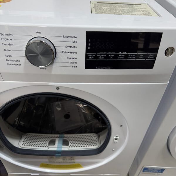 Wärmepumpentrockner 9KG PKM A++ Trommelbeleuchtung Edelstahltrommel UV Sterilfunktion Knitterschutz – Bild 2