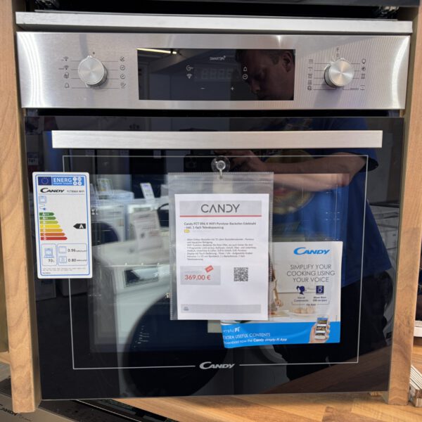 Candy autarker Einbaubackofen 70L Garraum, Pyrolyse, AquaActive, Teleskopauszug, WiFi, Energie A