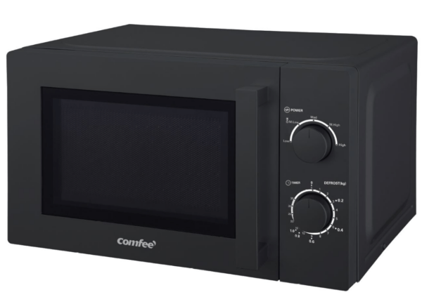 Comfee Mikrowelle 20L Garraum Drehteller 700 Watt Leistung schwarz Auftaufunktion NEU!