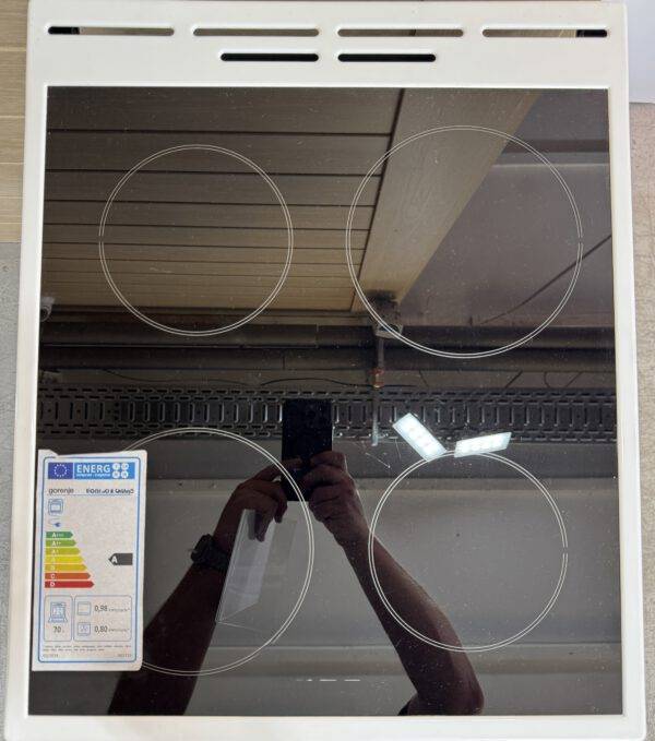 Gorenje Standherd 50cm weiß mit Ceranfeld und Staufach NEU – Bild 3