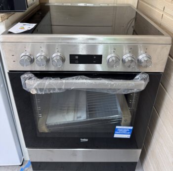 Beko Standherd 60cm Edelstahl Bräterzone Zweikreiszone Umluft NEU
