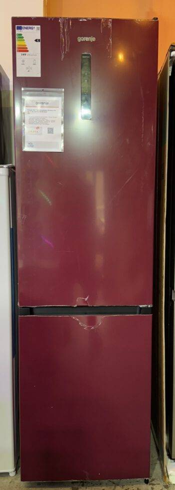 Gorenje Kühl-Gefrierkombination 200cm bordeaux NoFrost plus Umluftkühlung 361L EEK: C