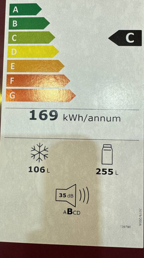 Gorenje Kühl-Gefrierkombination 200cm bordeaux NoFrost plus Umluftkühlung 361L EEK: C – Bild 5
