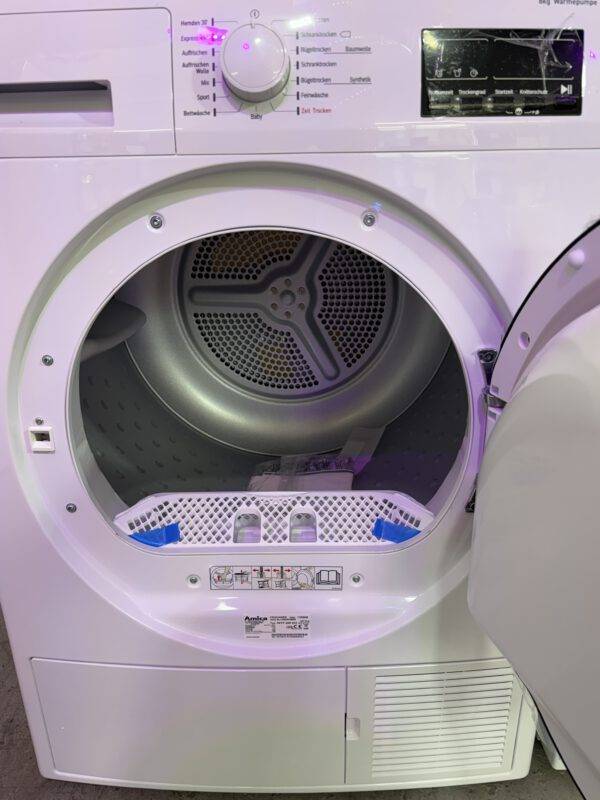 Amica Wärmepumpentrockner 8KG Knitterschutz Energie A+++ EEK E – Bild 2