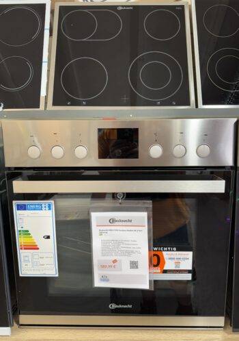 Bauknecht HerdSet Pyrolyse 65L Teleskopauszug erweiterbare Kochzonen Edelstahl Energie A+
