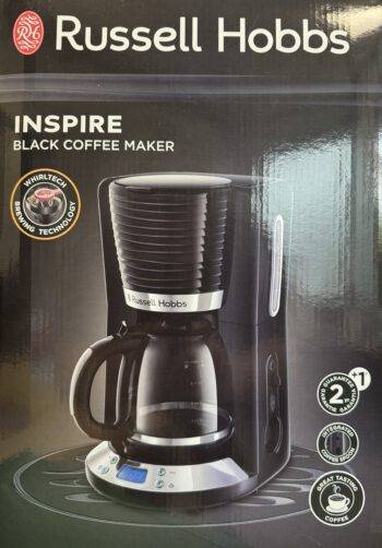 Russel Hobbs Kaffeemaschine schwarz mit Timer 1,25L Glaskanne