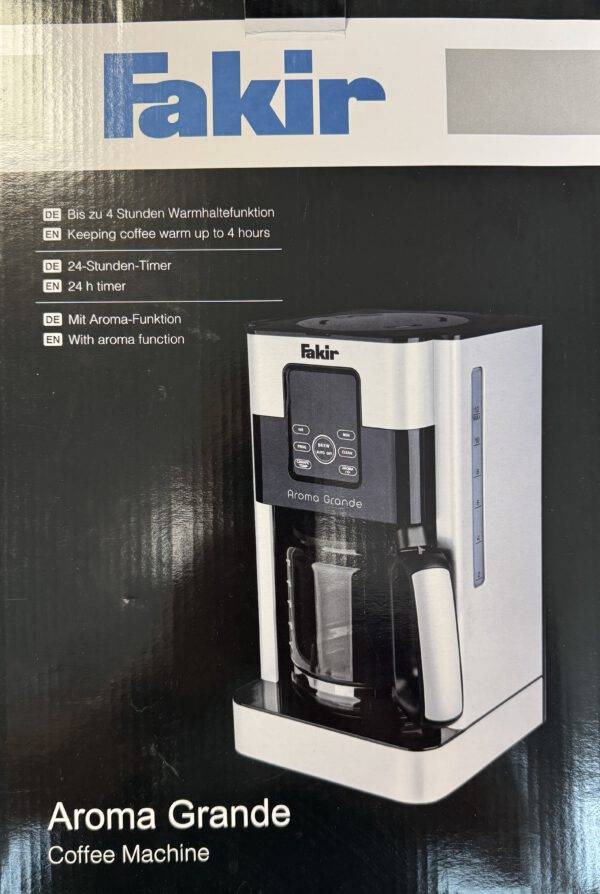 Fakir Aroma Grande Design Kaffeemaschine mit Timer und Warmhaltefunktion 1,8L