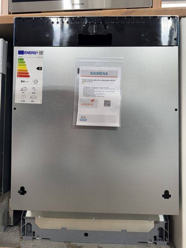 Siemens Geschirrspüler 60cm XXL vollintegriert AutoOpen DosierAssistent HomeConnect EEK: D – Bild 3
