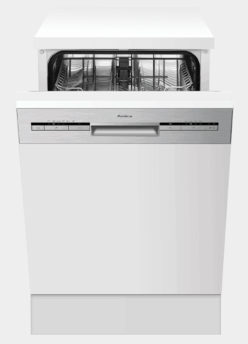 Amica 45cm Geschirrspüler teilintegriert Edelstahlfront EEK: E