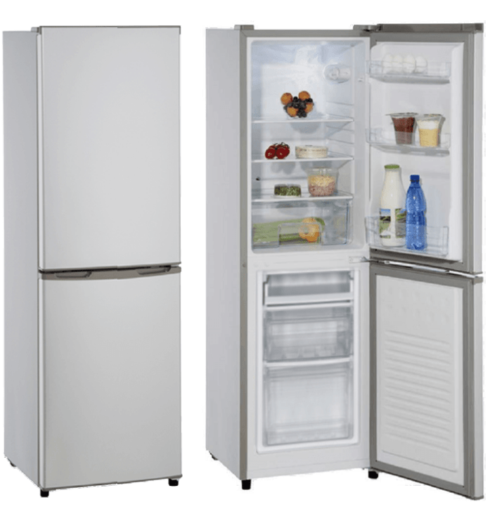 Geratek Kühl-Gefrierkombination silber 173L Nutzinhalt EEK: E