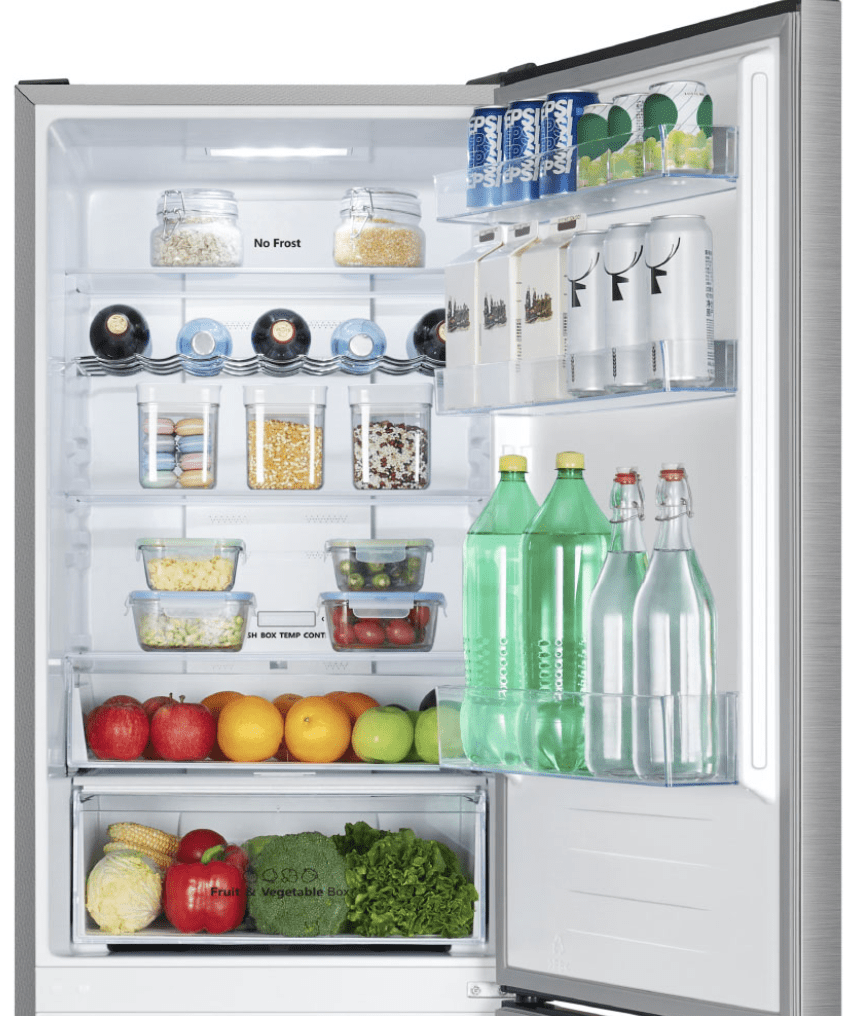 Kühlgefrierkombination Kühlschrank HiSense Edelstahl 186cm NoFrost EEK: D 4 Jahre Garantie – Bild 2
