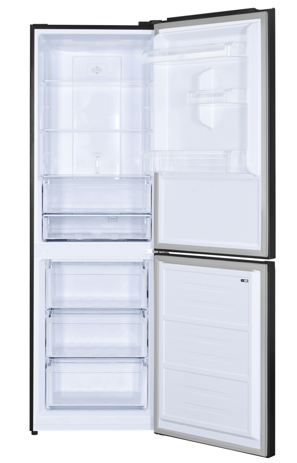 Geratek NoFrost Kühlgefrierkombination dark inox 323L 185cm EEK: C – Bild 2