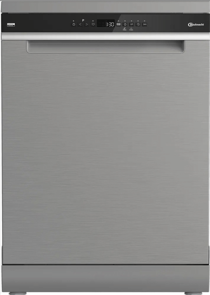 Bauknecht freistehender Geschirrspüler 60cm silber 3 Spülebenen EEK: B